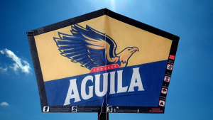 Cometa publicitaria en tela