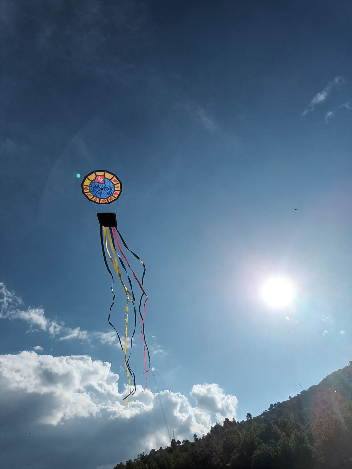 Cometa recreativa en tela