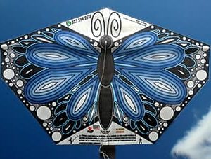 cometa para niños y niñas en tela